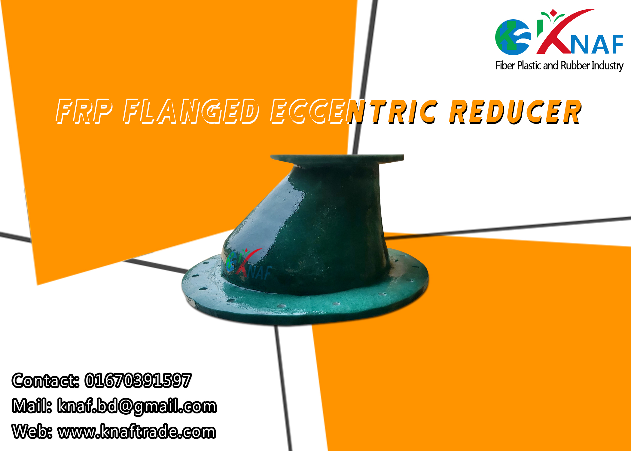 FRP Flanged Eccentric Reducer